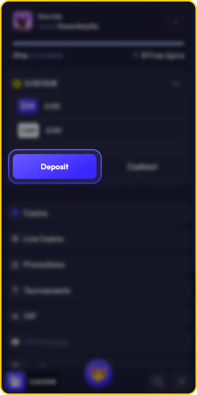 Navigate to the deposit page to qualify for your Spinrise welcome bonus.