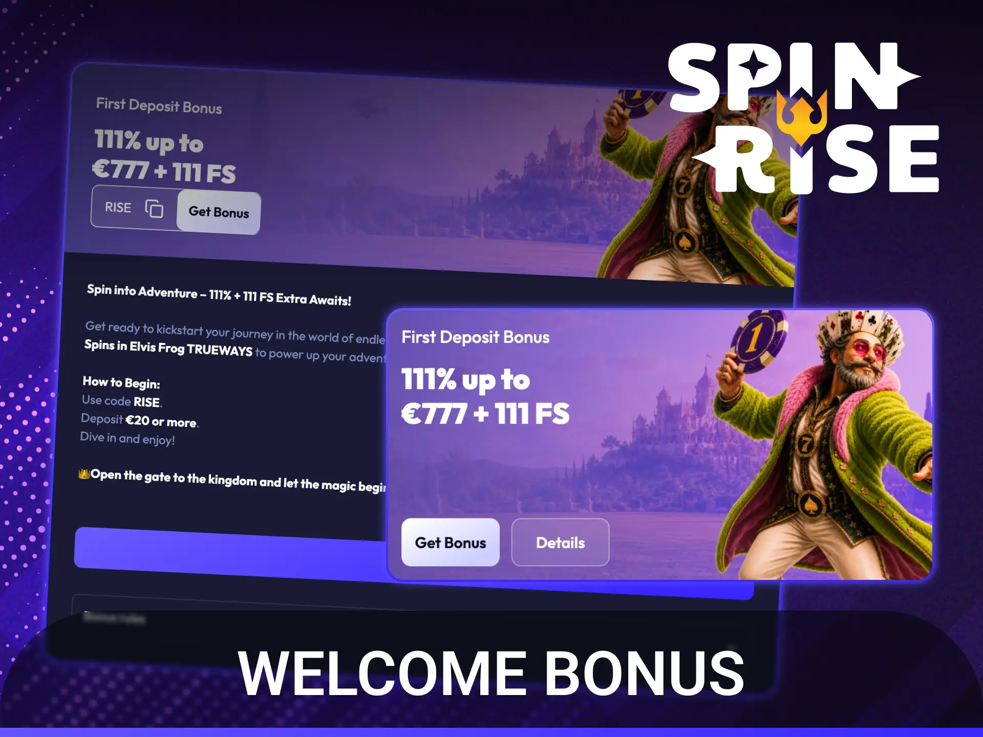 Claim the lucrative Spinrise welcome bonus for new players to boost your first deposit.