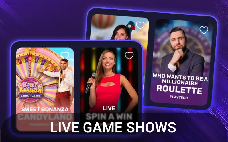 Enter exciting Spinrise live casino game shows to win great prize payouts.