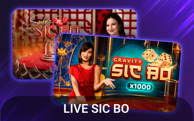 Bet on Spinrise live casino sic bo dice games for big win potential.