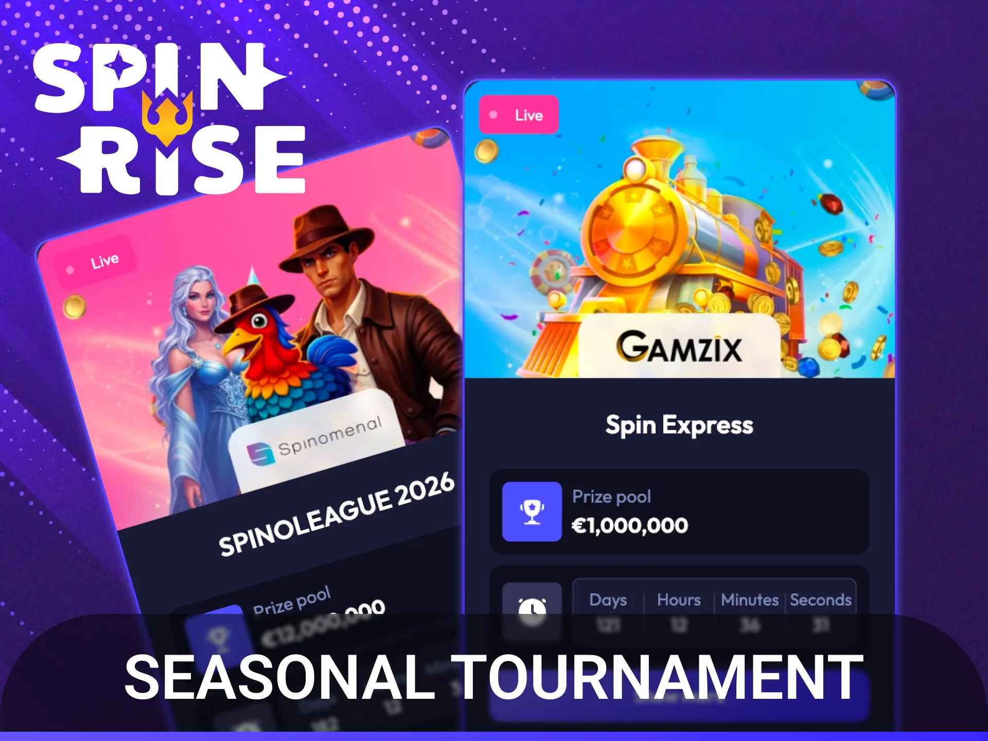 Spin fast in the slot sprint challenge to win big Spinrise tournament prizes.