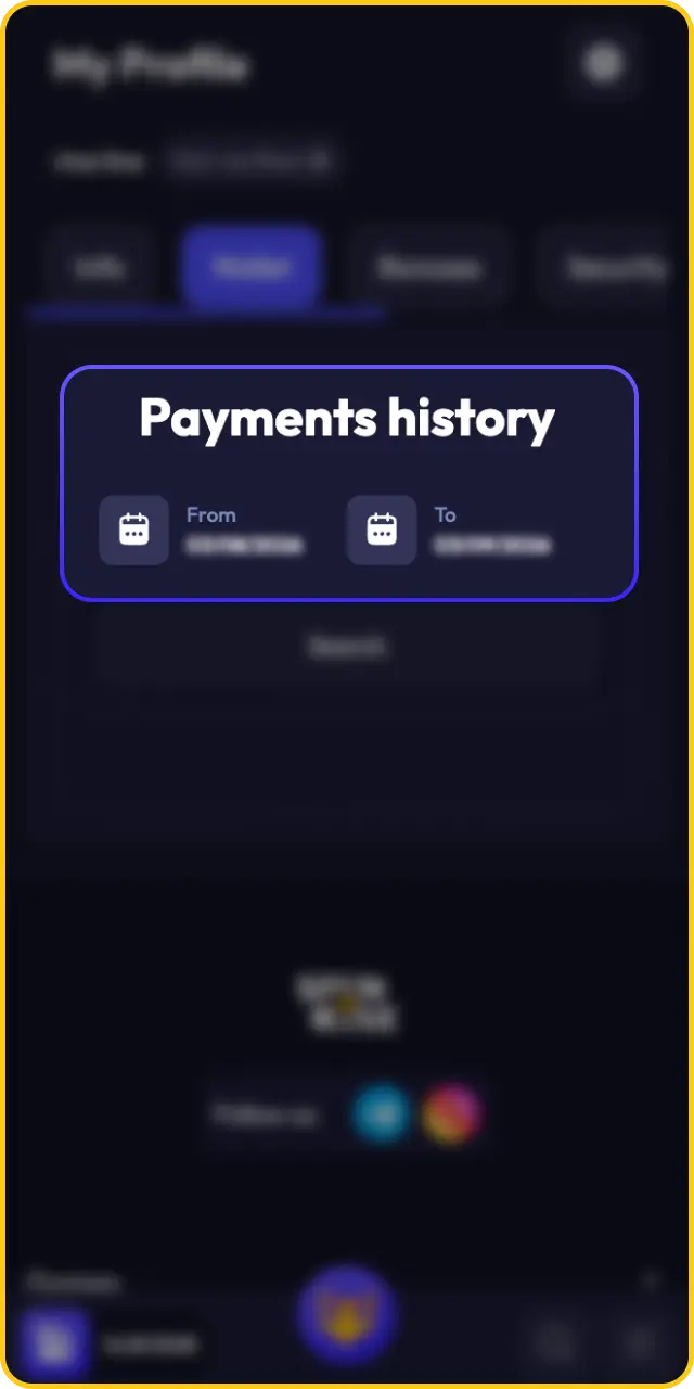 Review your past payout records during the Spinrise app withdrawal procedure.