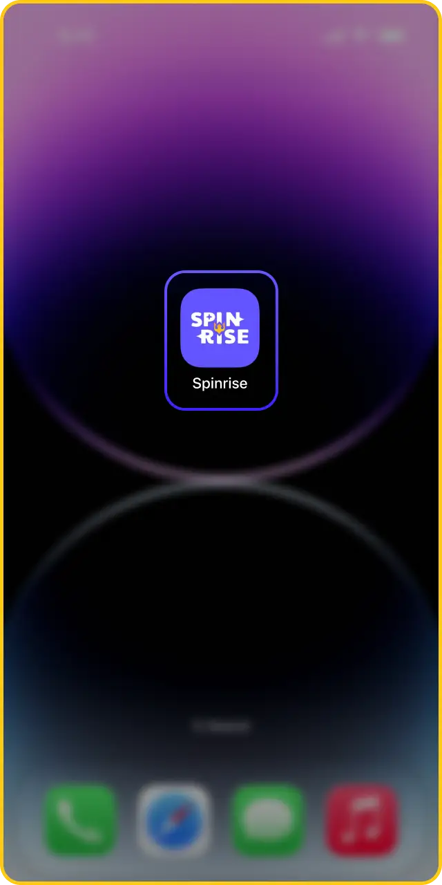 Launch the official platform to start the Spinrise app withdrawal process.